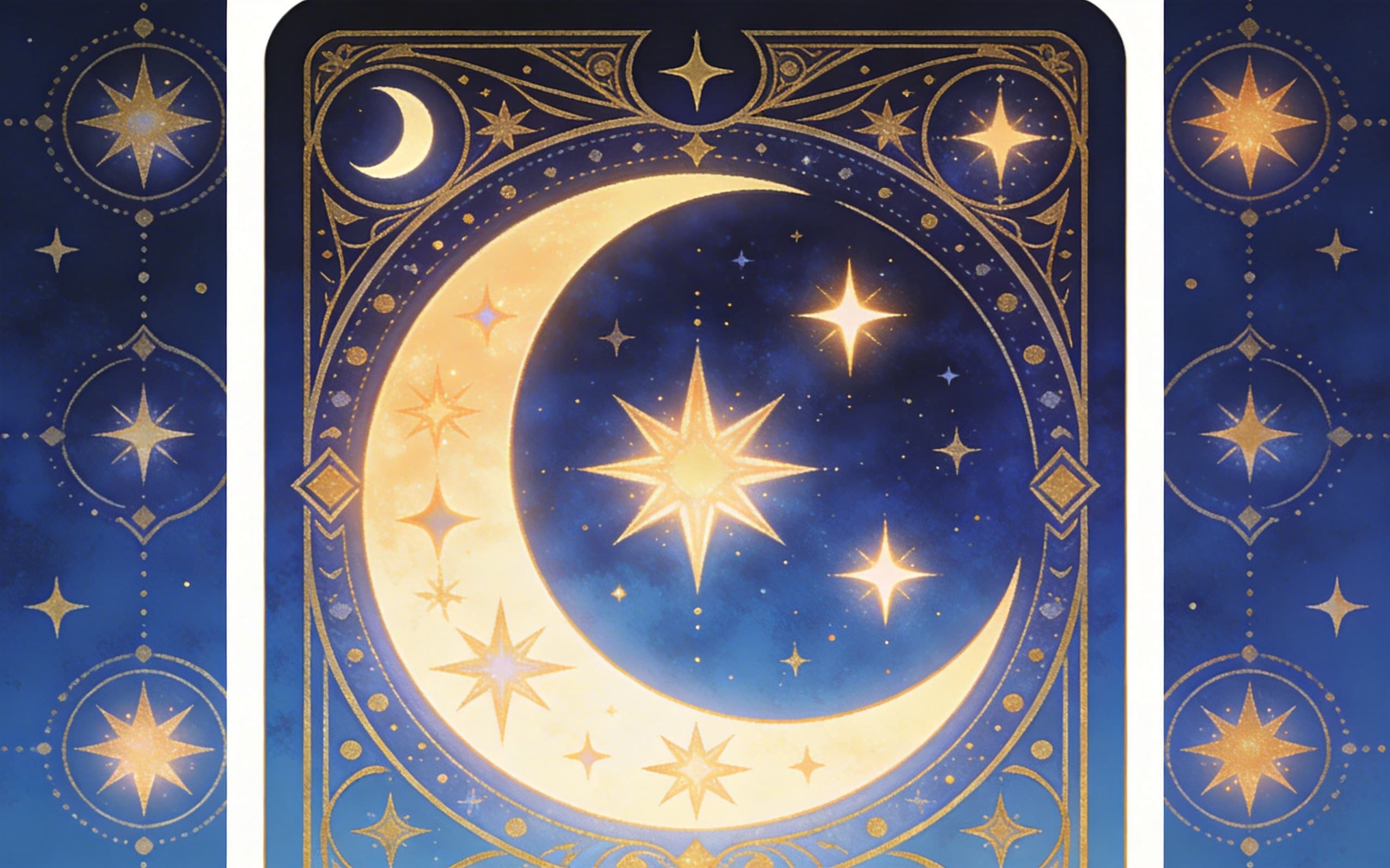 Tarot cards on a dark mystical table